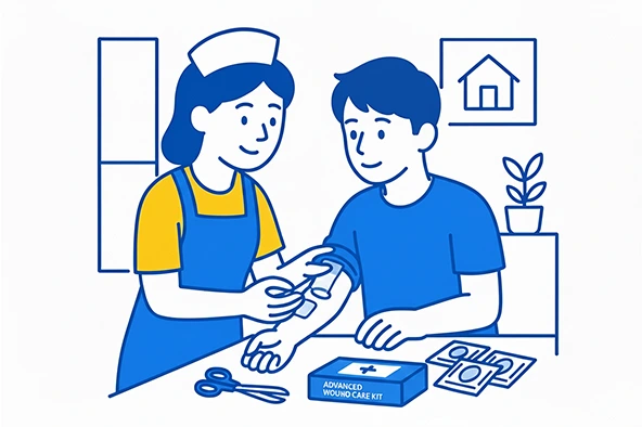 پانسمان زخم در منزل کرج